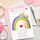 Search for rainbow party invitations Heart