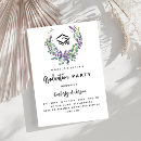 Search for violet floral invitations Lavender