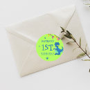 Search for dinosaur 1st birthday stickers First birthday party