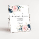 Search for navy and blush wedding signs Floral
