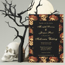 Search for skull wedding invitations Skeleton