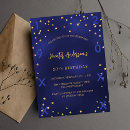 Search for star invitations Blue and gold