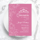 Search for pink diamond quinceanera invitations Diamonds