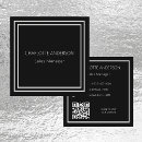 Search for black and silver business cards Beauty salon