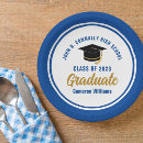 Search for blue and gold graduation plates Modern