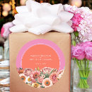 Search for fuschia wedding stickers Floral