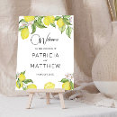 Search for lemon wedding signs Floral