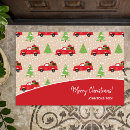 Search for vintage christmas doormats Red and white