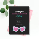 Search for neon pool party invitations Pink