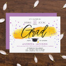 Search for watercolor graduation invitations Yellow