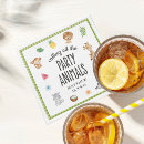 Search for animal napkins Calling all party animals