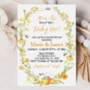Search for bumble bee gender reveal invitations Yellow