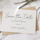 Search for elegant minimalist save the dates White