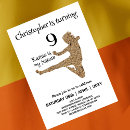 Search for silhouette birthday invitations Karate
