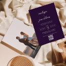 Search for plum purple invitations Qr code
