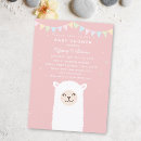 Search for llama baby girl shower invitations Fiesta