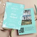 Search for beach photo wedding invitations Tropical