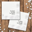 Search for love quotes for wedding napkins Black and white
