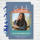 Search for red and blue graduation invitations High school graduate