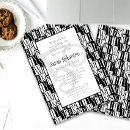 Search for wife birthday invitations Black and white