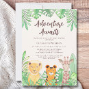 Search for giraffe cards invites Wild animals