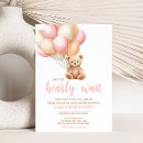 Search for balloon baby shower invitations We can bearly wait