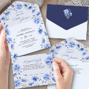 Search for blue flowers invitations Pretty