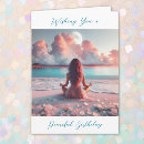 Search for meditation birthday cards Beach