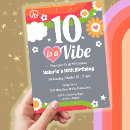 Search for 10th birthday invitations Peace out single digits