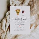 Search for pizza rehearsal dinner invitations Watercolor