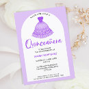 Search for purple unique quinceanera invitations Dress