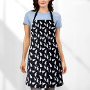 Search for black cat aprons Black and white