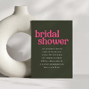 Search for hot pink and green invitations Minimalist