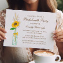 Search for sunflower hens party invitations Rustic