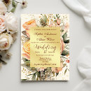 Search for peach and gold wedding invitations Rustic
