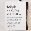 Search for reception to follow on invitations Black and white