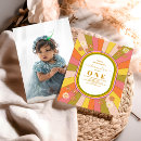 Search for photo 1st birthday invitations Groovy