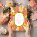 Search for retro baby shower invitations Groovy
