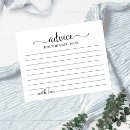 Search for bridal shower game advice cards Word of wisdom