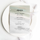 Search for watercolor wedding menus Simple