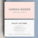 Search for light pink business cards Makeup artist