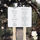 Search for menu and wedding programs Black