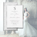 Search for elegant silver wedding invitations Minimal