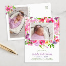Search for summer birth announcement cards Purple