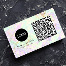 Search for neon color business cards Qr code