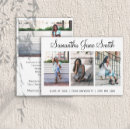 Search for university graduation announcement cards Black and white