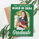 Search for green and white graduation High school