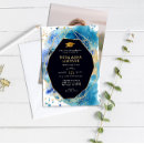 Search for gold frame invitations Navy and gold