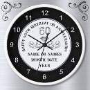 Search for 60th birthday clocks For him