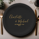 Search for wedding plates Black